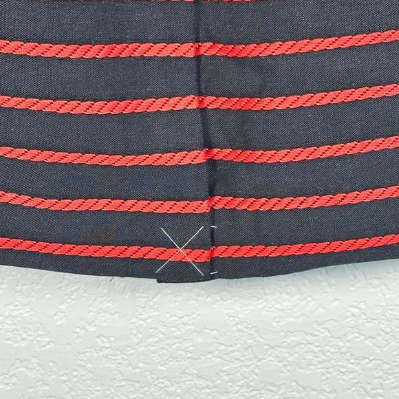 Ann Taylor Nautical‎ Navy Red Striped Pencil Skirt office Size 10 - Picture 6 of 12